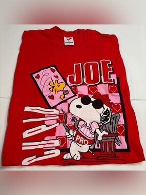 Vintage 80s Artex - Peanuts Snoopy Cupid Pro Joe Cool Shirt Men's Medium